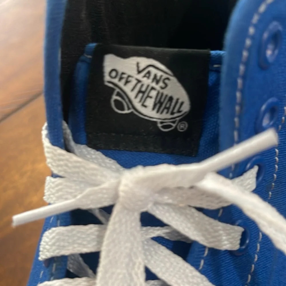 RARE Vans classic blue hi high top sz mens 9 womens 10.5 (RARE DEADSTOCK) unisex - Picture 12 of 16